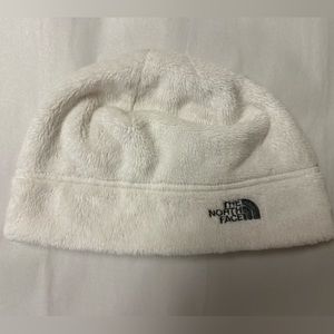 Women’s The North Face Beanie Cap Hat White Furry